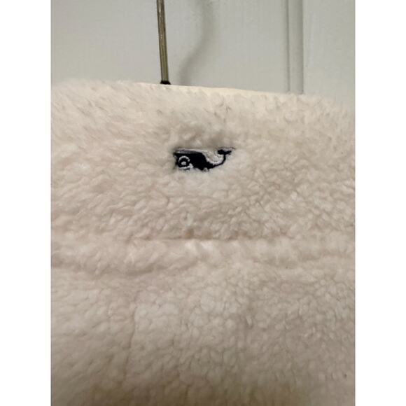 Vineyard Vines Girls Sherpa Fleece 1/4 Zip Cream M (10–12) - Picture 6 of 10